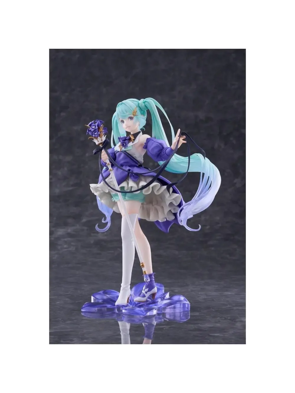 Taito Hatsune Miku Birthday 2021 Pretty Rabbit 1/7 Scale Figure New Purple Teal